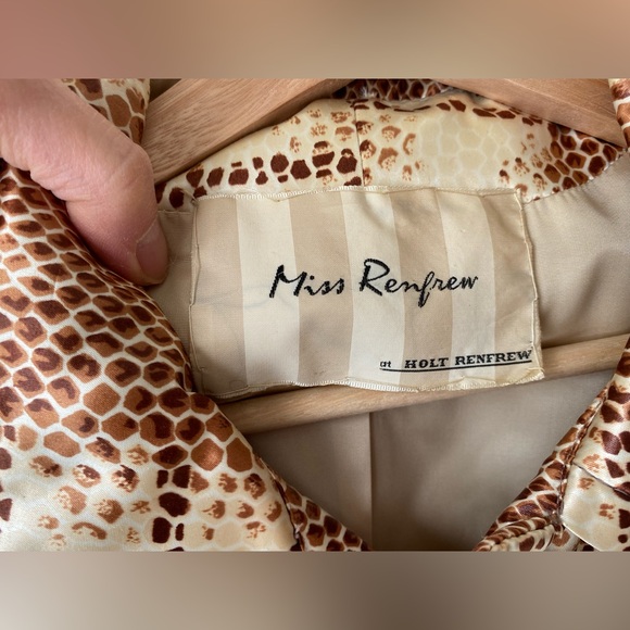 Vintage Miss Renfrew at Holt Renfrew reptile print jumpsuit - Picture 16 of 16